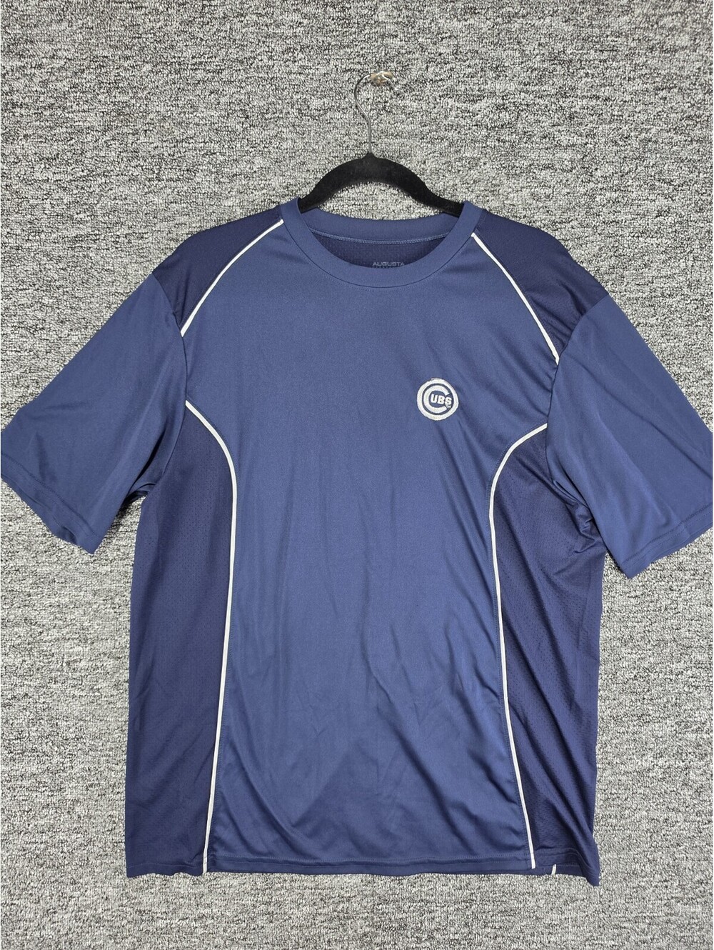 Augusta Chicago Cubs MLB Baseball Blue Short Sleeve Shirt Size XL